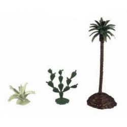 BELÉN FIGURA PLÁSTICO PALMERA+PITA+CHUMBERA