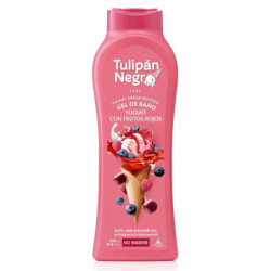 GEL BAÑO TULIPAN NEGRO 650 ML YOGURT FRUTOS ROJOS