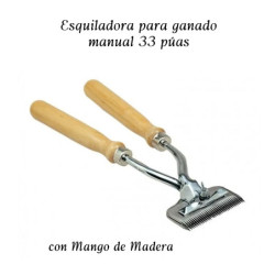 ESQUILADORA MANUAL PARA GANADO 26 CM MANGO MADERA