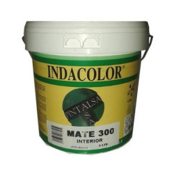 PINTURA PLÁSTICA INDACOLOR MATE 300 3 LITROS