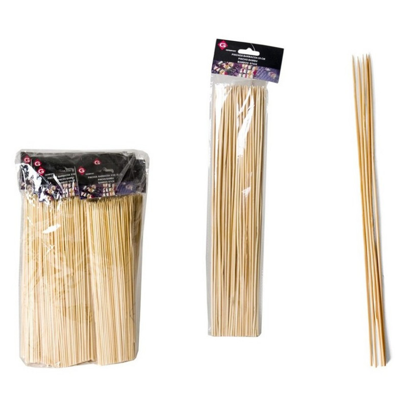 PINCHOS MADERA 30 CM BOLSA 100 U