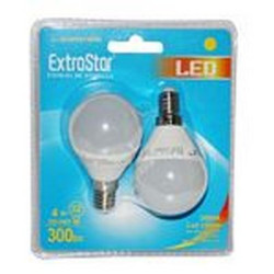 BOMBILLA LED EXTRASTAR E14 4W LUZ BLANCA X2