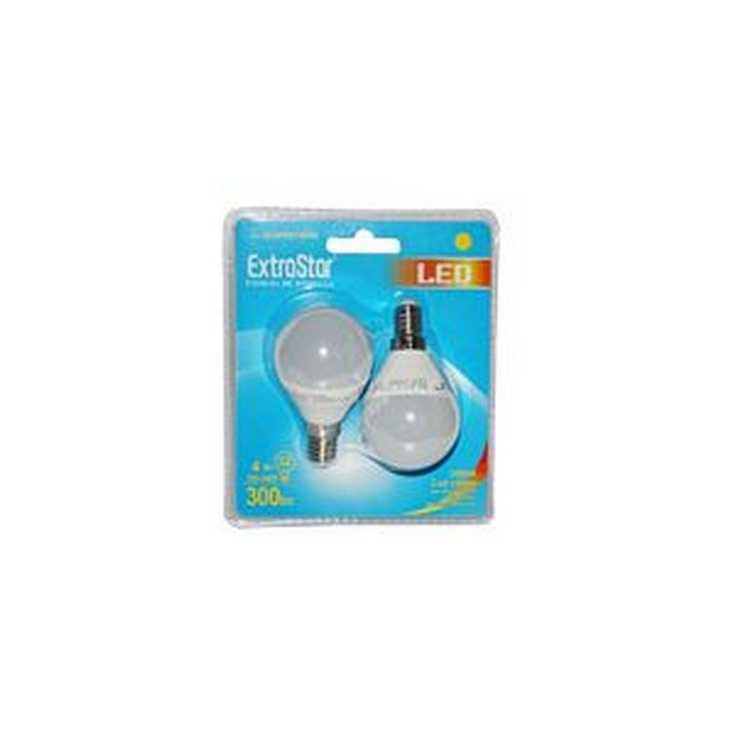 BOMBILLA LED EXTRASTAR E14 4W LUZ BLANCA X2