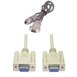 CABLE DB9H A DB9H NULL MODEM 1,80 MS RS232