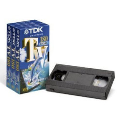 CINTA DE VIDEO VHS TDK 180 MINUTOS (3 HORAS)