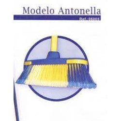 CEPILLO BARRER ANTONELLA AZUL-AMARILLO CON PALO