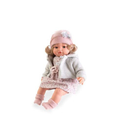 MUÑECA AJ 42 CM BENI LAGRIMITAS ABRIGO INVIERNO