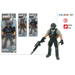 FIGURA ACCION SOLDADO COMANDO SWAT 30 CM