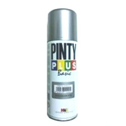 PINTURA SPRAY PINTY PLUS 200 ML PLATA