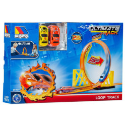 PISTA ULTIMATE TRACK CON LOOPING 150 CM INCLUYE 1 COCHES