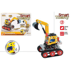 MONTA TU EXCAVADORA METAL SMART THEORY 186 PIEZAS