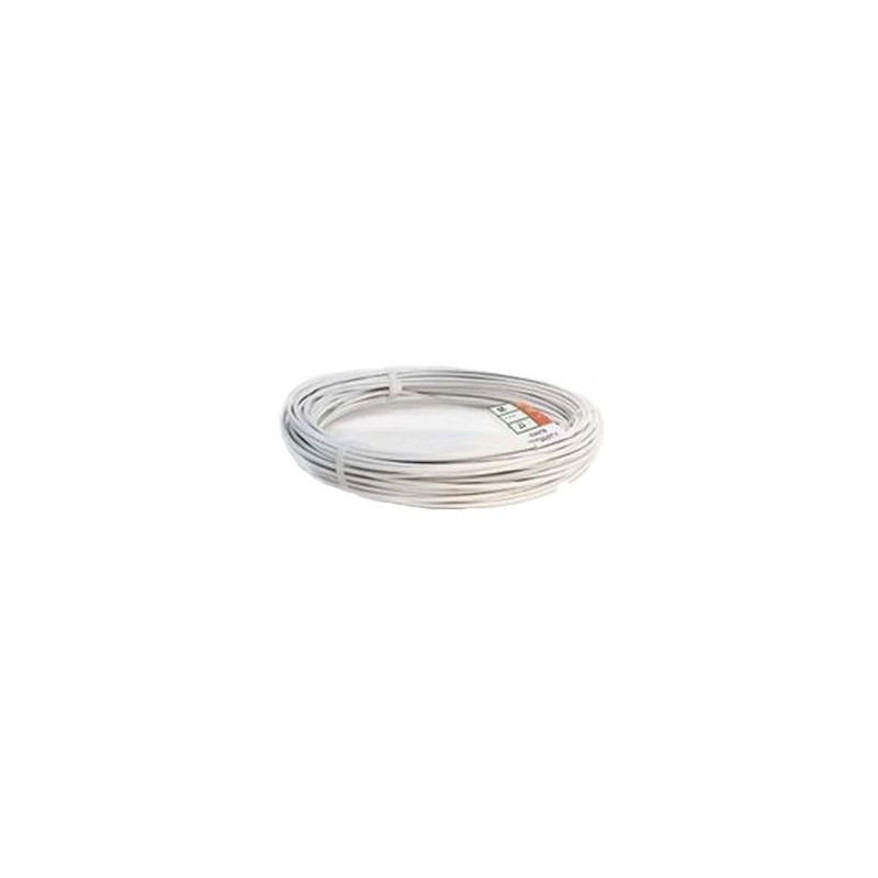 ALAMBRE TENDER PLASTIFICADO BLANCO ROLLO 15 M