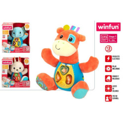 PELUCHE ANIMALES LUZ Y SONIDO WINFUN