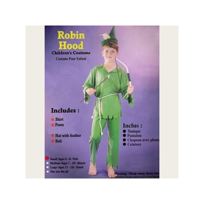 DISFRAZ INFANTIL 04-06 AÑOS ROBIN HOOD