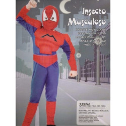 DISFRAZ INFANTIL 07-09 AÑOS SPIDERMAN MUSCULOSO