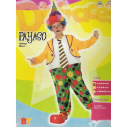 DISFRAZ INFANTIL 10-12 AÑOS PAYASO