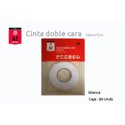 CINTA DOBLE CARA AZ 18 MM x 2 M