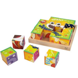 ROMPECABEZAS MADERA BABY SHARK 16 CUBOS