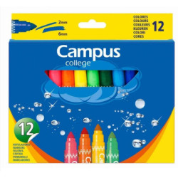 ROTULADOR JUMBO CAMPUS 12 COLORES