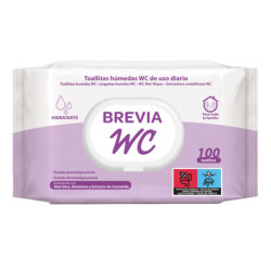 TOALLITAS BREVIA WC 100 UNIDADES